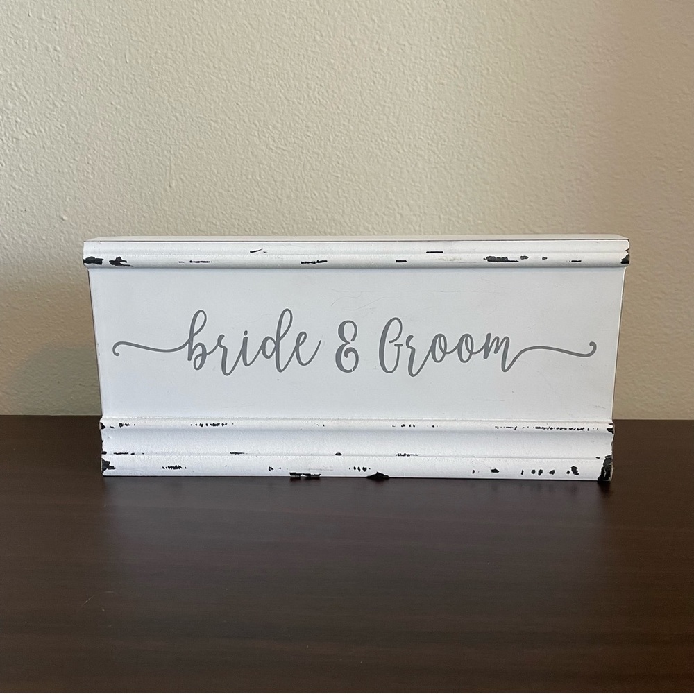 Quill to Paper Bride and Groom Sign